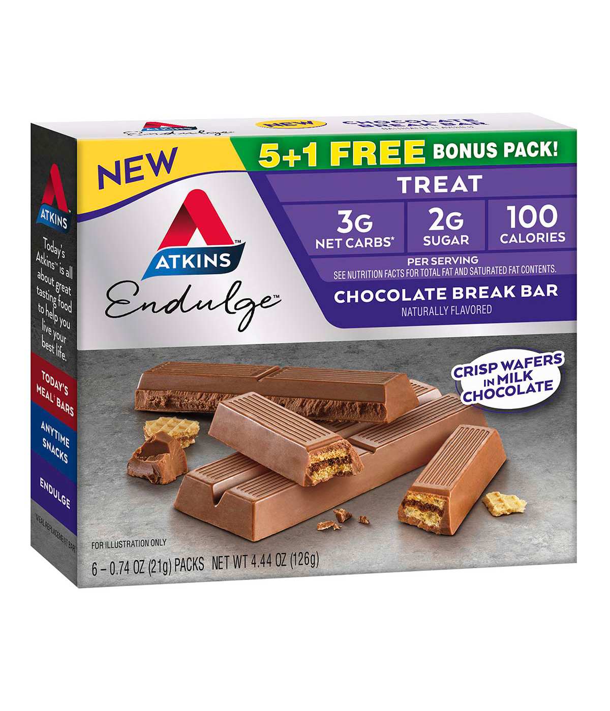 Atkins Endulge Treat Chocolate Break Bar Shop Diet & fitness at HEB