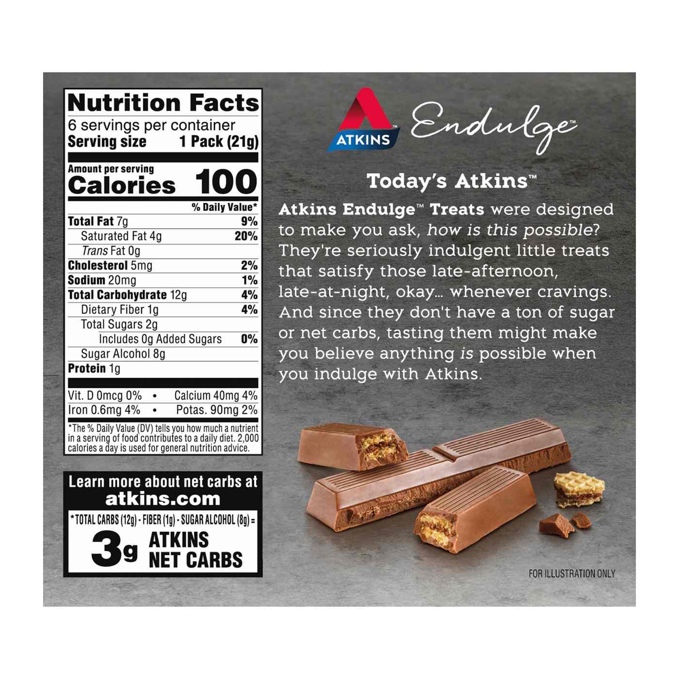 Atkins Endulge Treat -  Chocolate Break Bar; image 2 of 3
