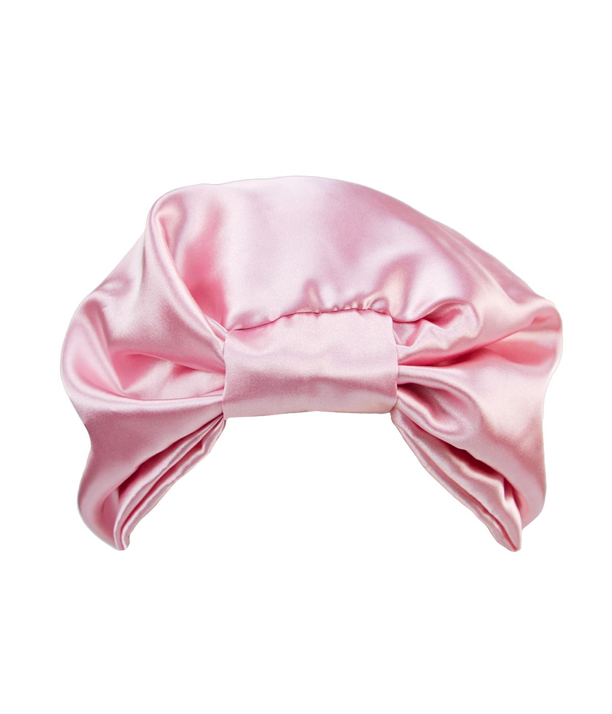 The Vintage Cosmetic Company Satin Sleep Cap - Pink; image 2 of 2