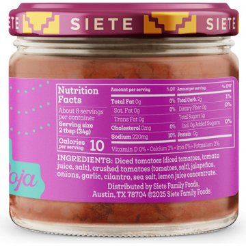 Siete Casera Style Roja Mild Salsa, 10.5 oz