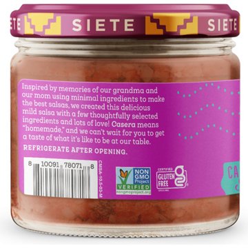 Siete Casera Style Roja Mild Salsa, 10.5 oz