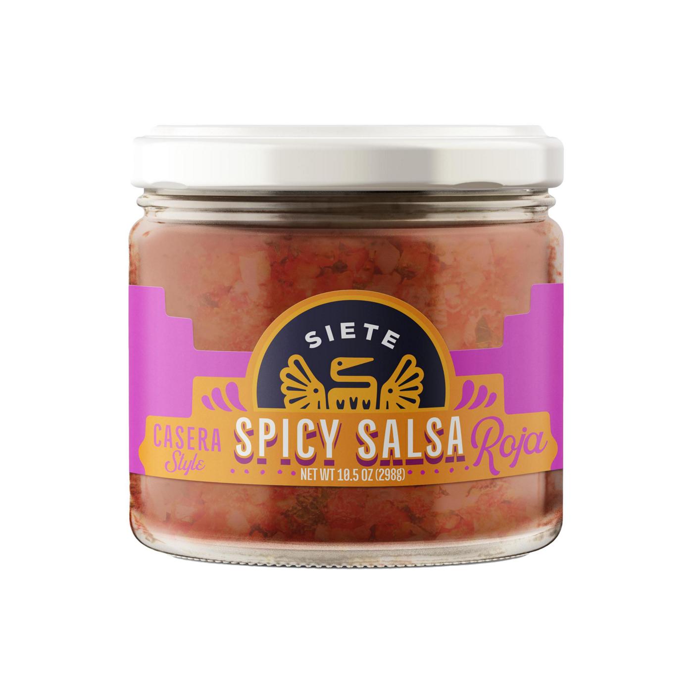 Siete Casera Style Spicy Salsa Roja; image 1 of 4