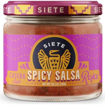 Siete Casera Style Spicy Salsa Roja, 10.5 oz