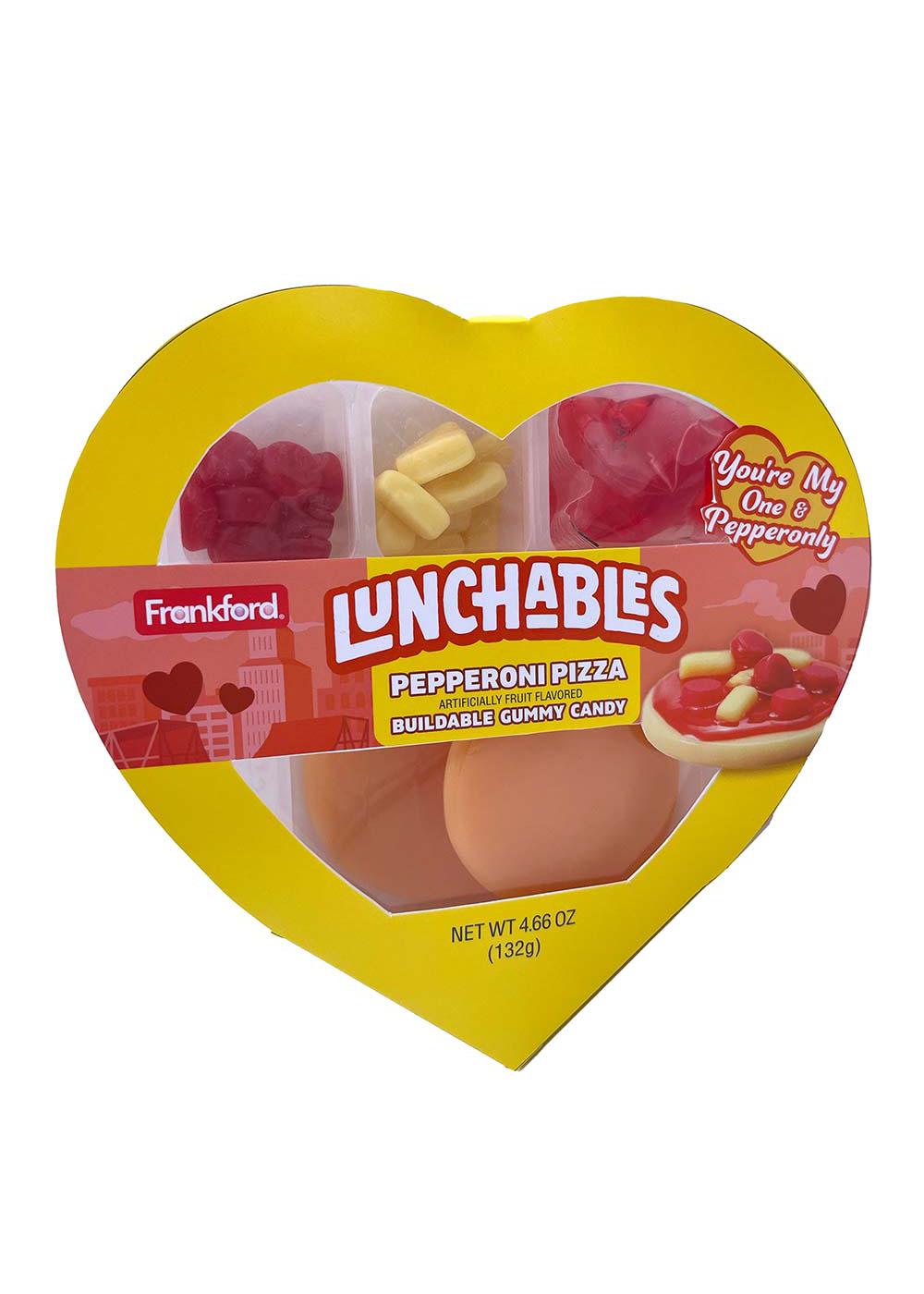 Frankford Kraft Lunchables Pizza Gummy Candy Valentine's Heart Gift Box; image 1 of 2