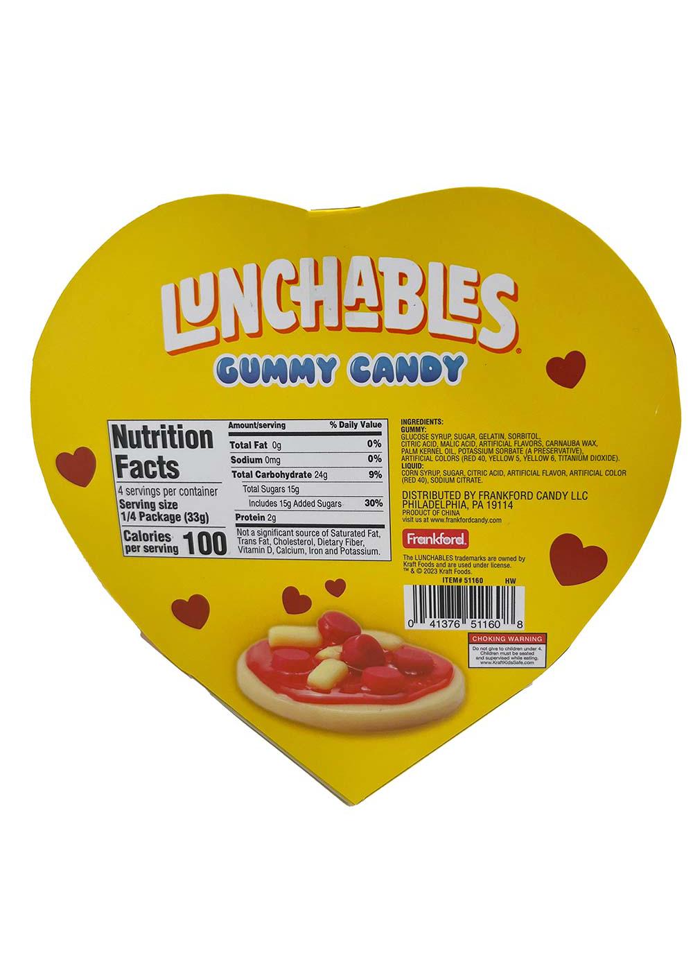 Frankford Kraft Lunchables Pizza Gummy Candy Heart Box Shop Candy At H E B