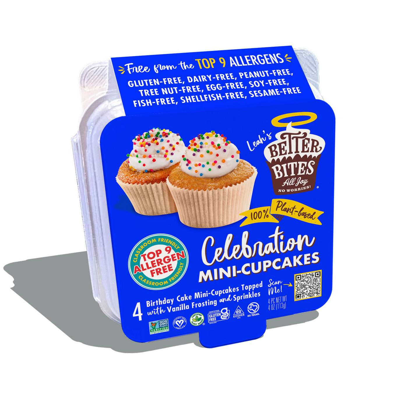 Leah's Better Bites Plant-Based Celebration Mini Cupcakes; image 1 of 2