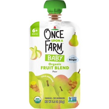 Once Upon a Farm Organic Fruit Blend Baby Food Pouch - Pear & Ginger
