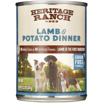Heritage Ranch by H-E-B Grain-Free Wet Dog Food - Lamb & Potato