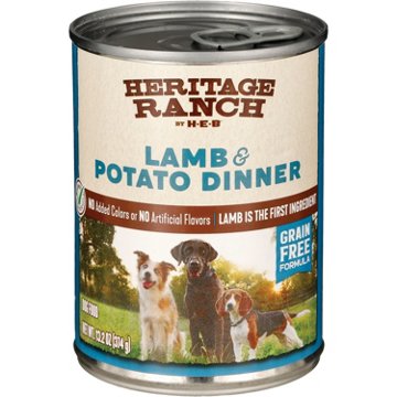 Heritage Ranch by H-E-B Grain-Free Wet Dog Food - Lamb & Potato