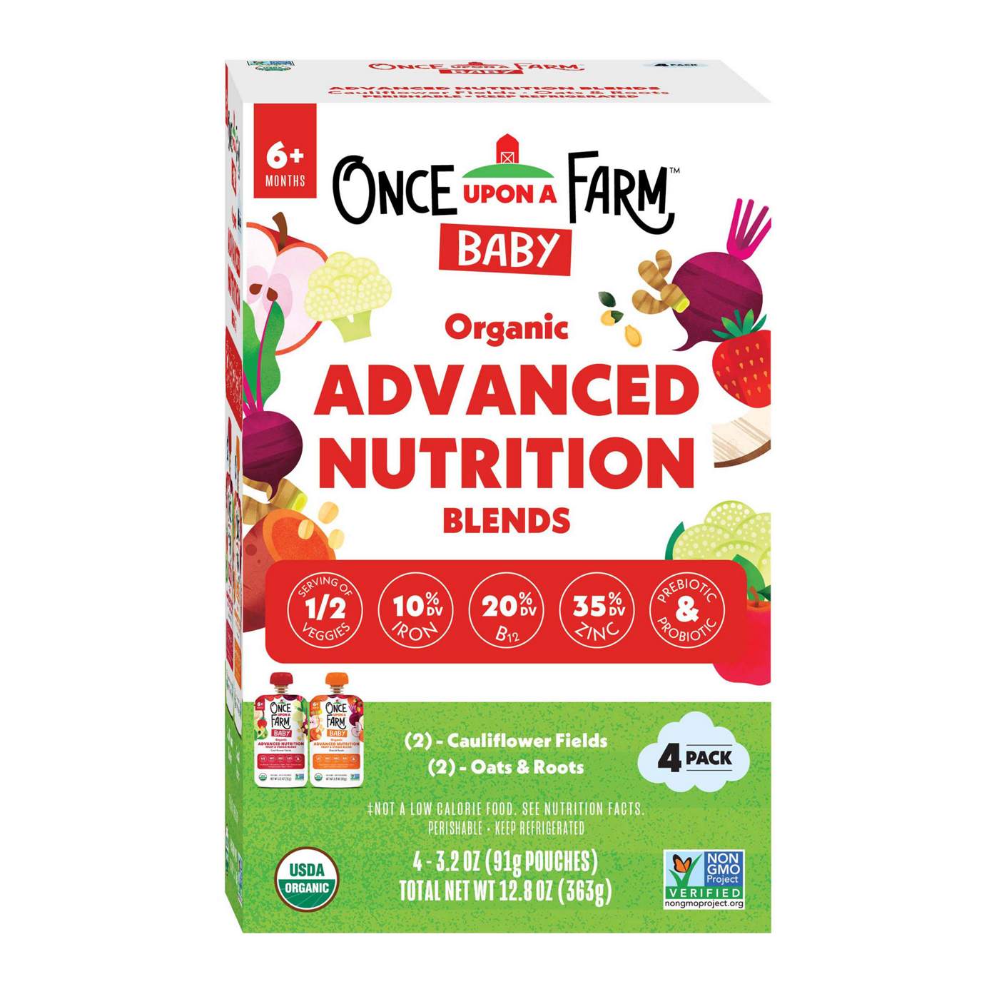 Once Upon a Farm Organic Advanced Nutrition Blends - Cauliflower Fields; image 1 of 2