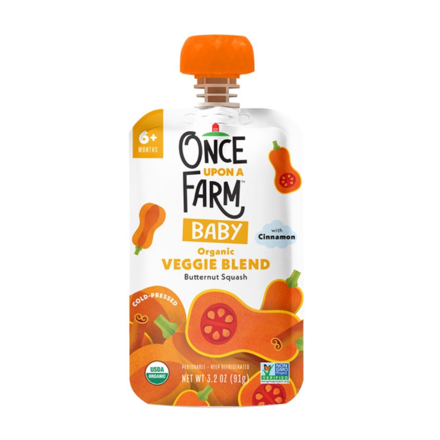 Once Upon a Farm Organic Baby Food Pouch - Butternut Squash with ...