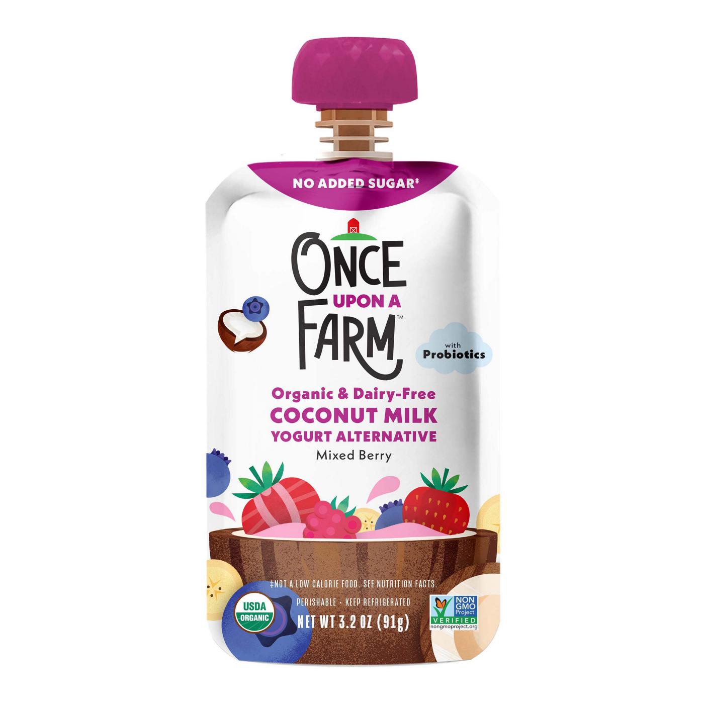 Once Upon a Farm Coconut Milk Yogurt Alternative - Mixed Berry; image 1 of 2