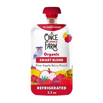 Once Upon a Farm Organic Smart Blend Pouch - Pine-Apple Berry Punch