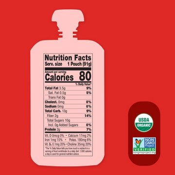 Once Upon a Farm Organic Smart Blend Pouch - Pine-Apple Berry Punch