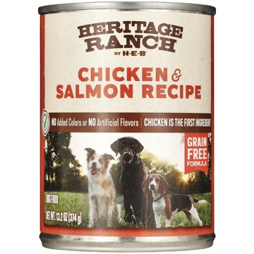Heritage Ranch by H-E-B Grain-Free Wet Dog Food - Chicken & Salmon