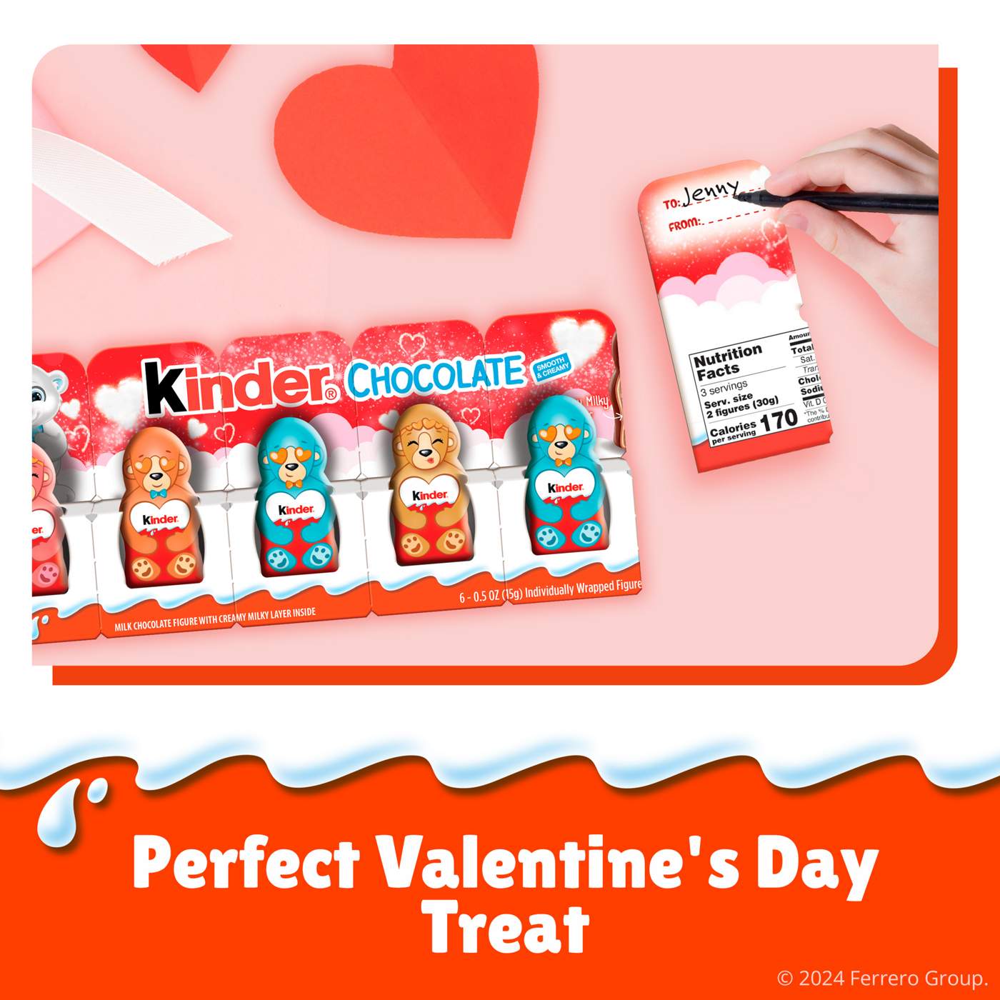 Kinder Chocolate Valentine's Exchange Candy Figures; image 2 of 6