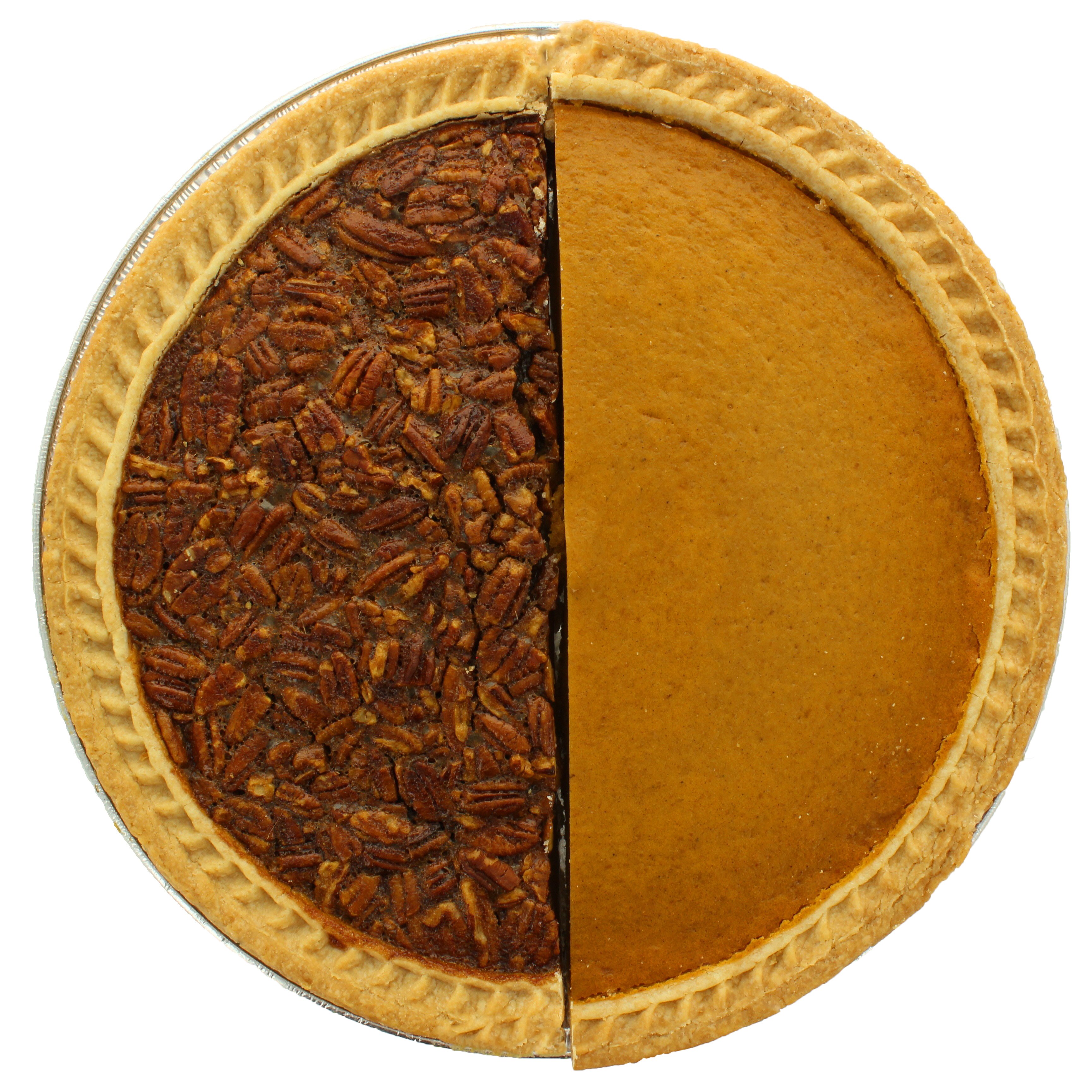 H-E-B Bakery Gourmet 1/2 Pumpkin 1/2 Pecan Pie - Shop Pies At H-E-B