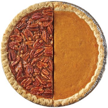H-E-B Bakery Gourmet 1/2 Pumpkin 1/2 Pecan Pie