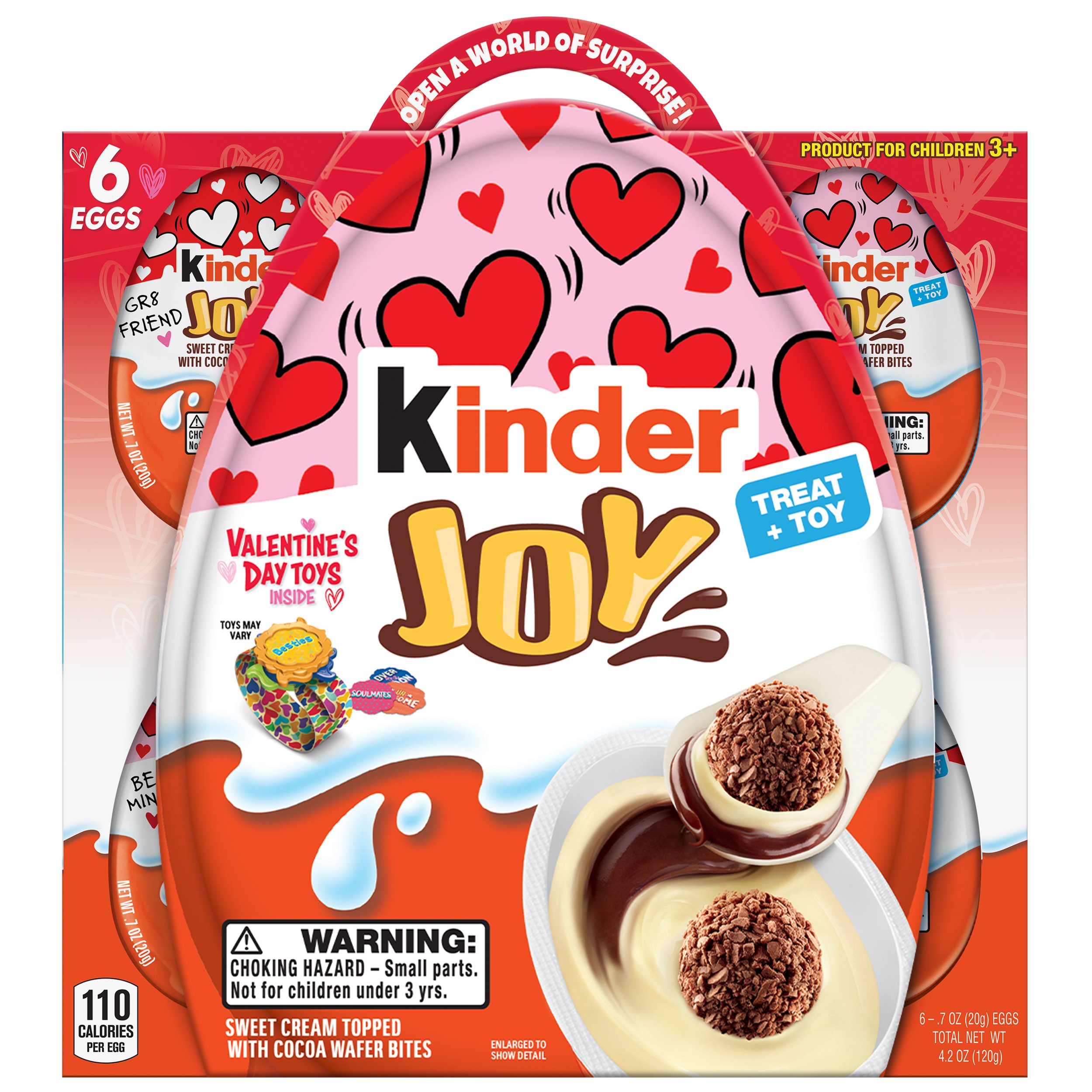 Kinder Joy Valentine's Chocolate Eggs + Toys - Shop Candy at H-E-B