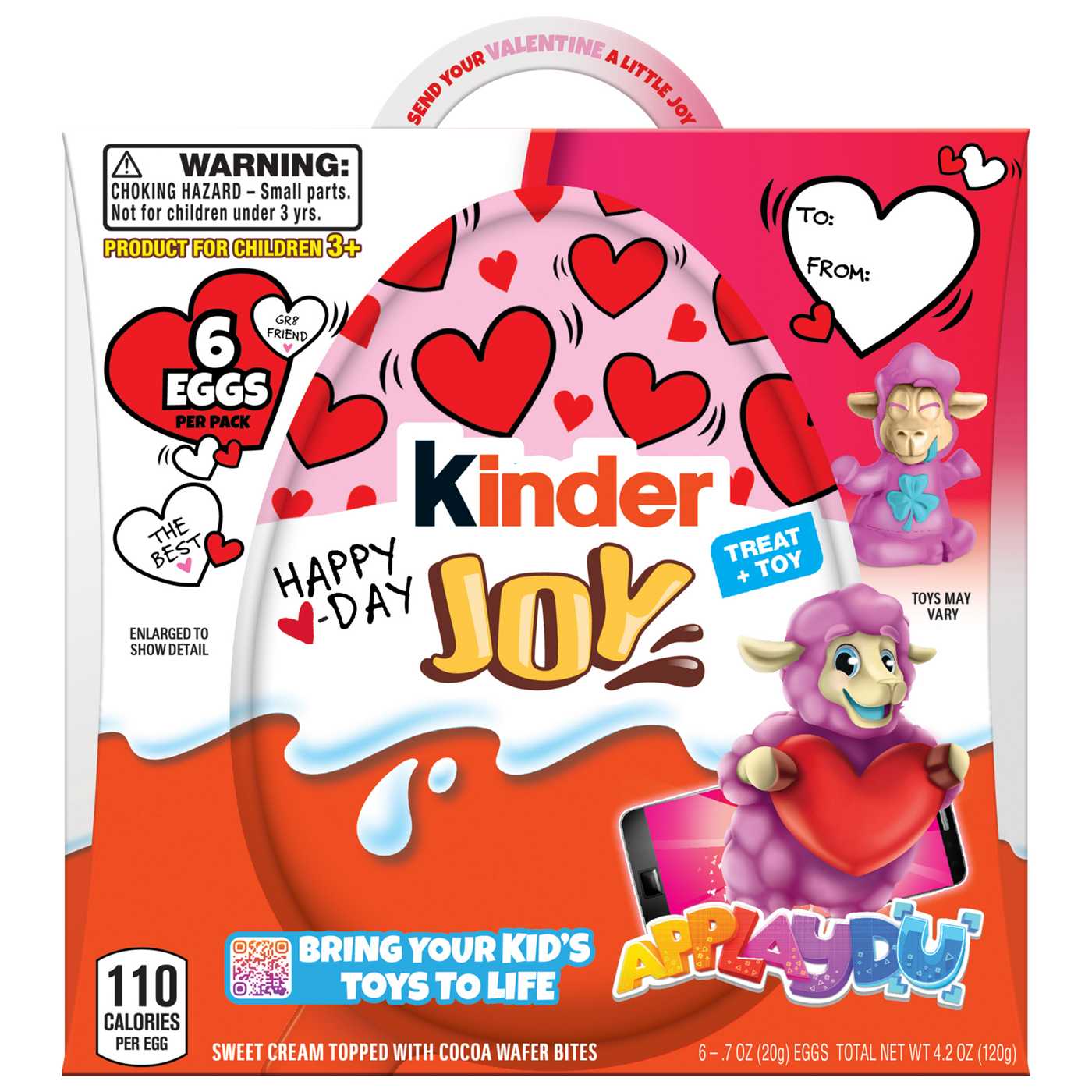 Kinder Joy Valentine's Chocolate Eggs + Toys; image 1 of 2