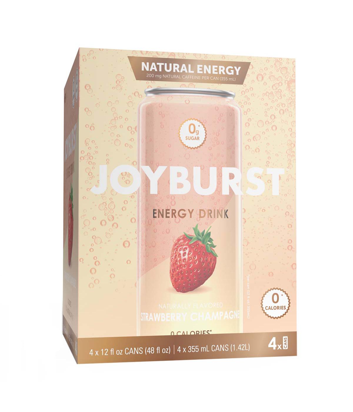 Joyburst Energy Drink 4 pk - Strawberry Champagne ; image 1 of 2