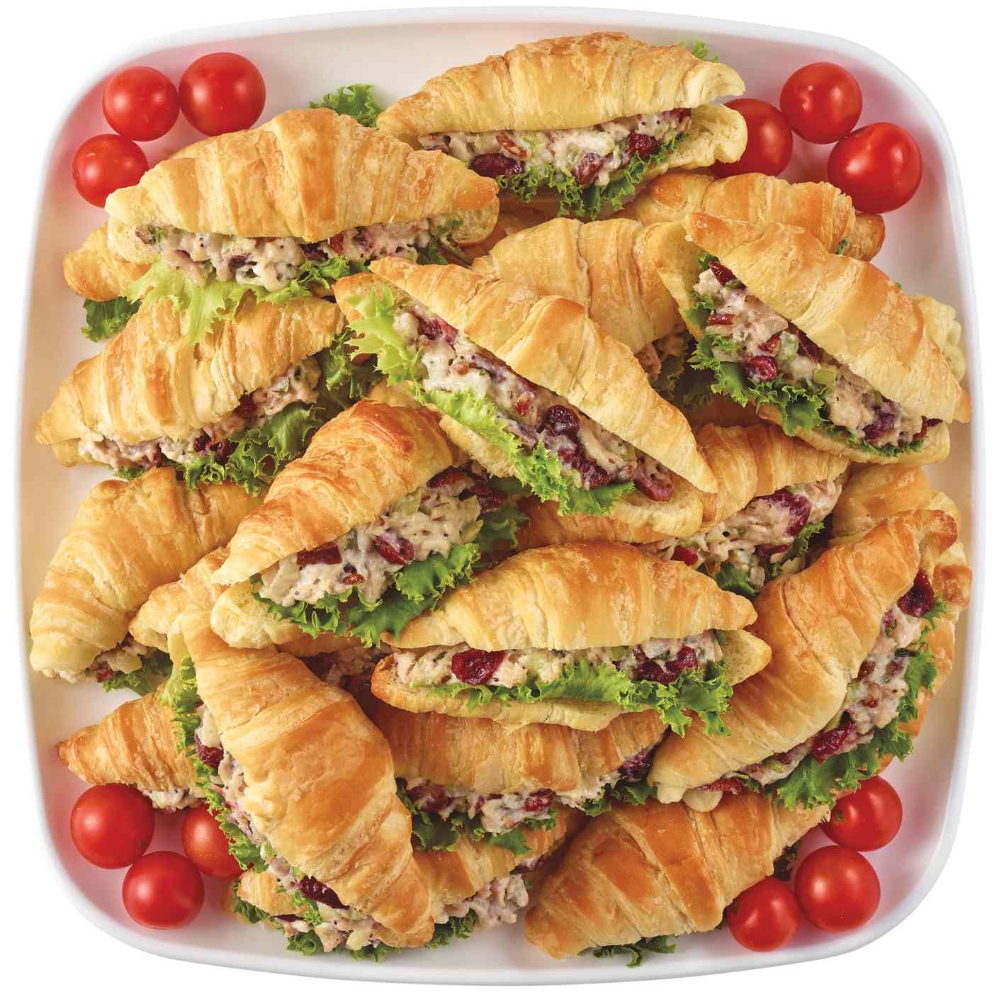 H-E-B Deli Party Tray - Cranberry Pecan Turkey Salad Croissant Sandwiches; image 2 of 2