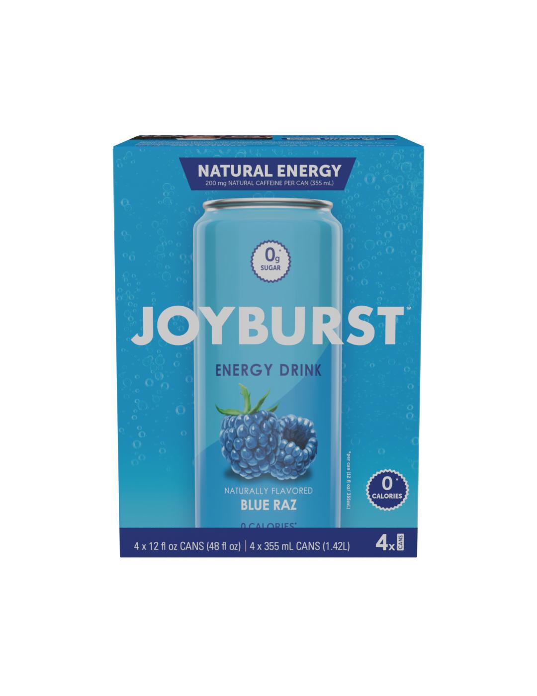 Joyburst Energy Drink - Blue Raz, 4 Pk; image 1 of 2