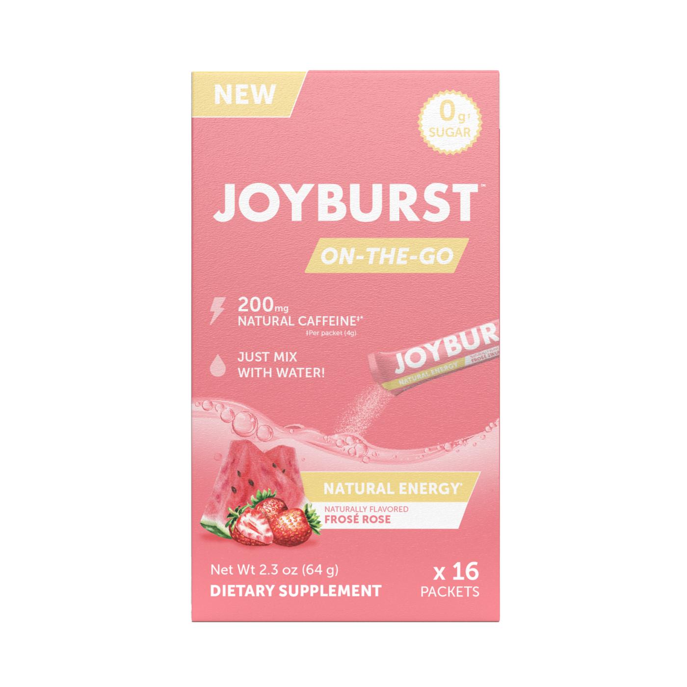 Joyburst On-The-Go Natural Energy Packets - Frosé Rose; image 1 of 2