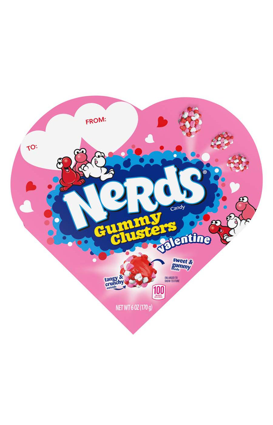 Nerds Gummy Clusters Valentine's Candy Heart Gift Box; image 1 of 2