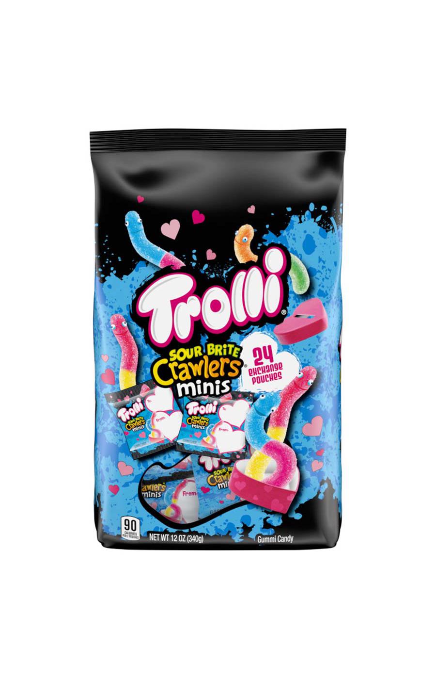 Trolli Sour Brite Crawlers Minis Valentine's Exchange Candy; image 1 of 2