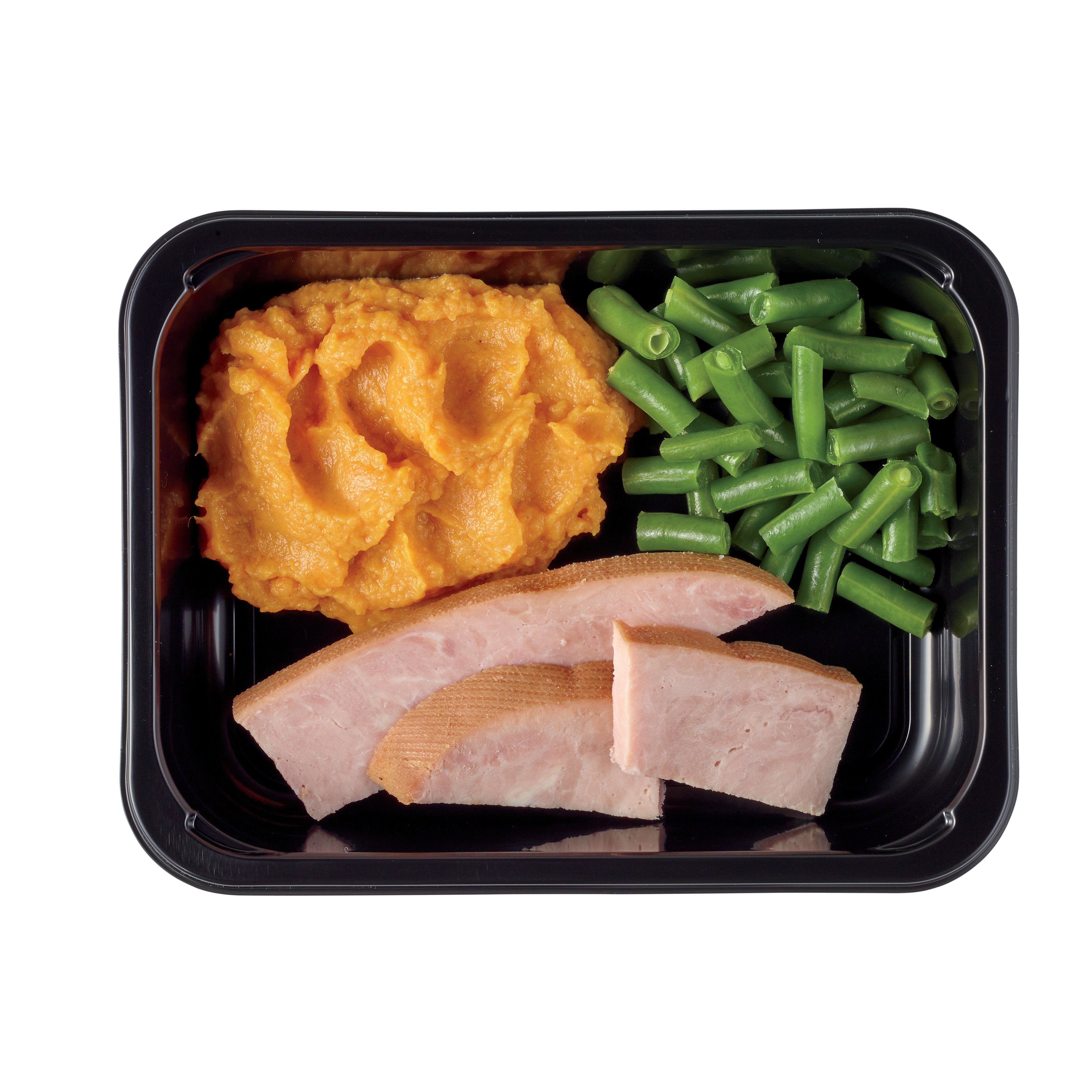 Meal Simple By H-E-B Smoked Ham, Mashed Sweet Potatoes & Green Beans ...