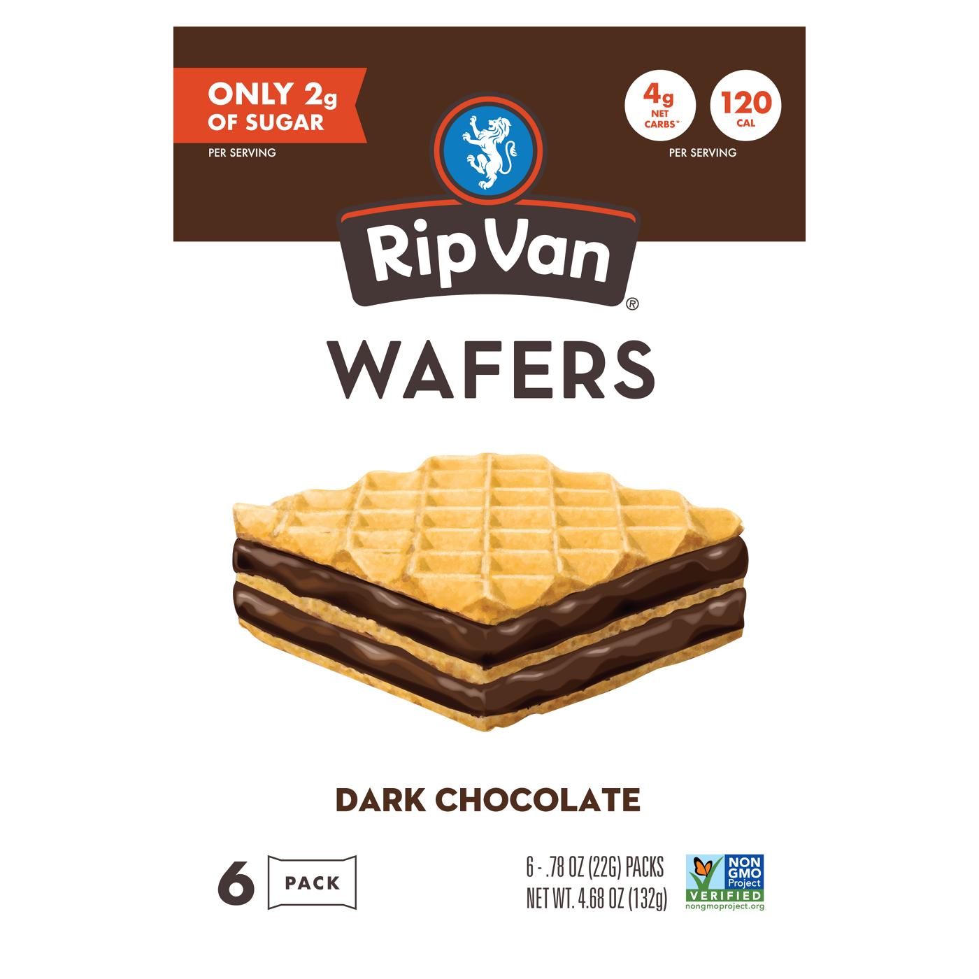 Rip Van Cookie Wafers Dark Chocolate; image 1 of 2