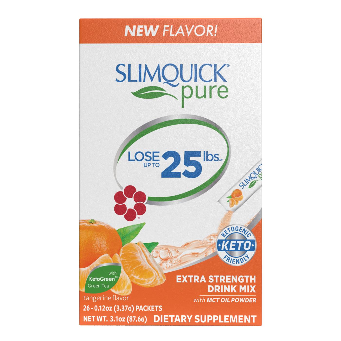 Slimquik Pure Drink Mix Packets - Tangerine; image 1 of 2