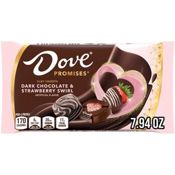 Dove Promises Dark Chocolate & Strawberry Swirl Valentine's Candy