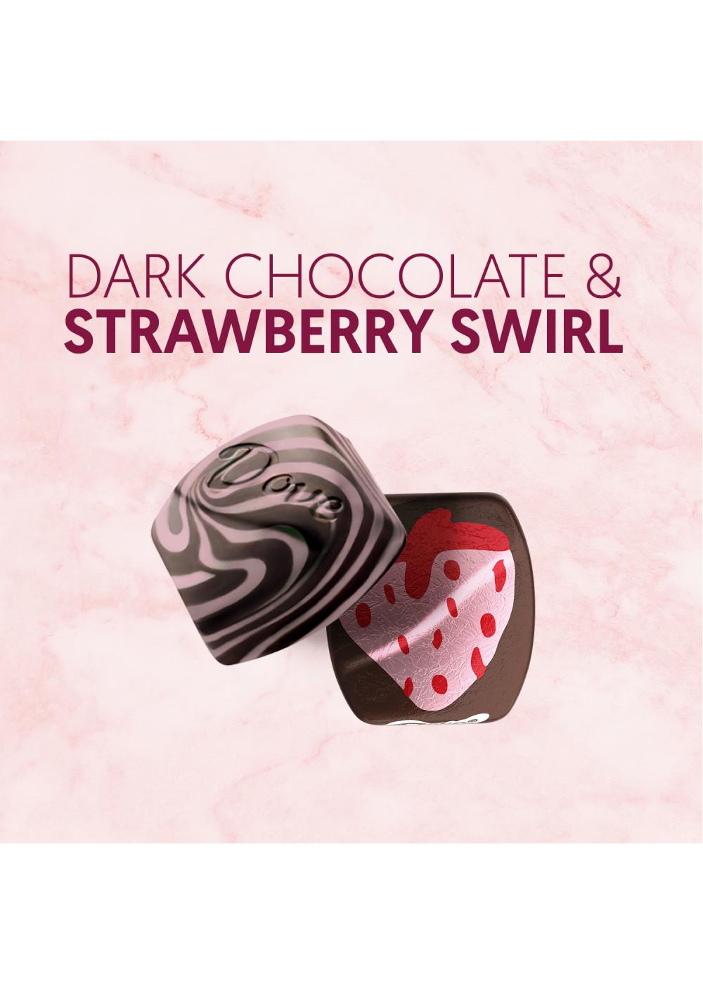 Dove Dark Chocolate & Strawberry Swirl Valentine's Candy; image 6 of 7