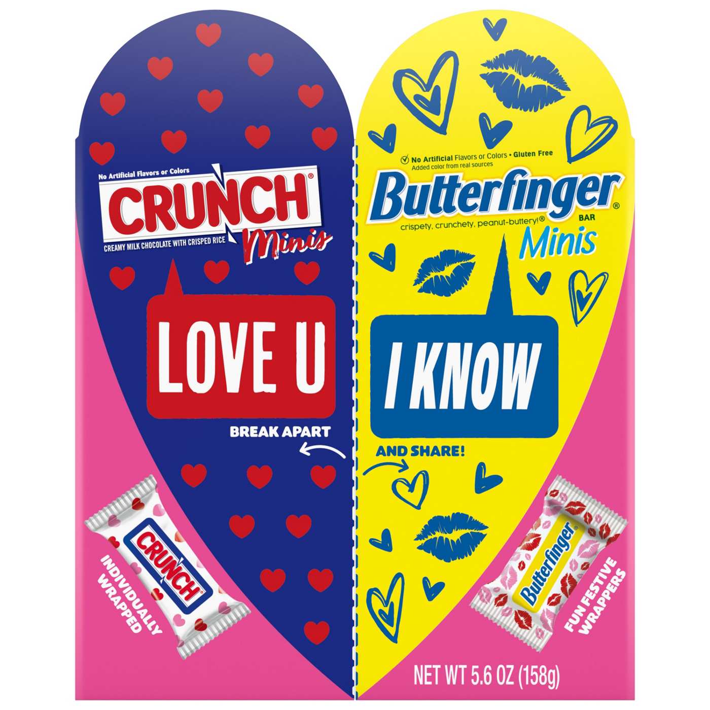 Crunch & Butterfinger Assorted Candy Valentine's Heart Gift Box; image 1 of 7