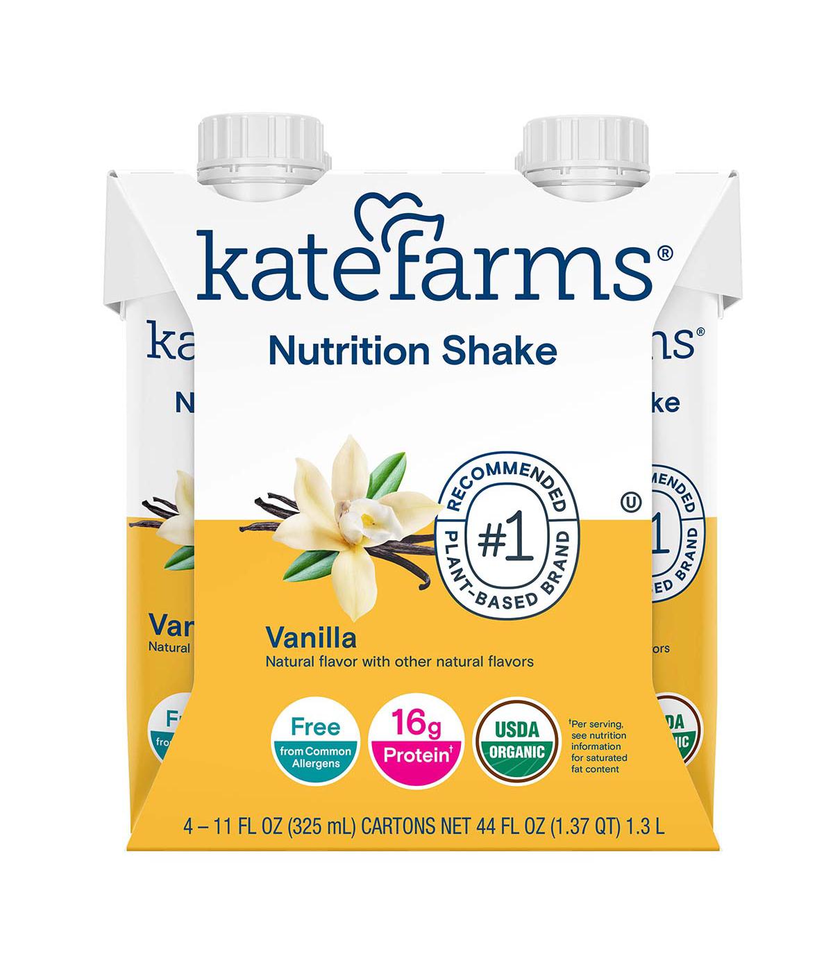 Kate Farms Nutrition Shake 4 pk Vanilla Shop Diet & fitness at HEB