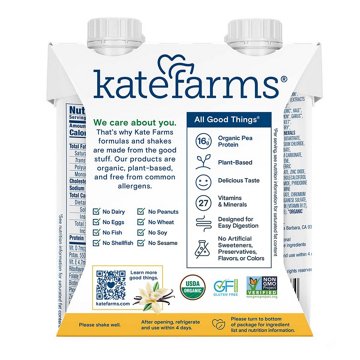 Kate Farms Nutrition Shake 4 pk - Vanilla 