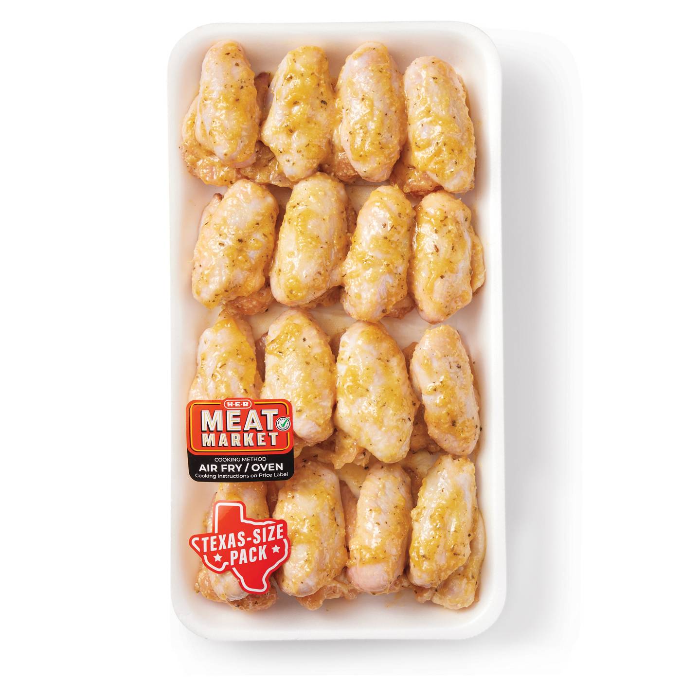 H-E-B Meat Market Marinated Whole Chicken Wings - Garlic Parmesan - Texas-Size Pack; image 1 of 2