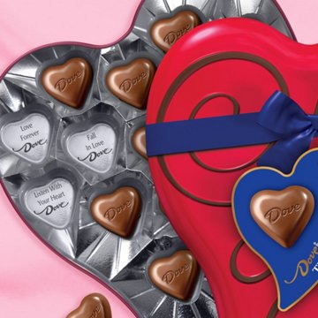 Dove Dark Chocolate Truffle Hearts Valentine's Gift Tin