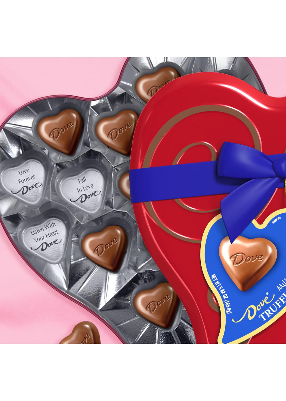 Dove Milk Chocolate Truffle Hearts Valentine's Gift Tin; image 7 of 7