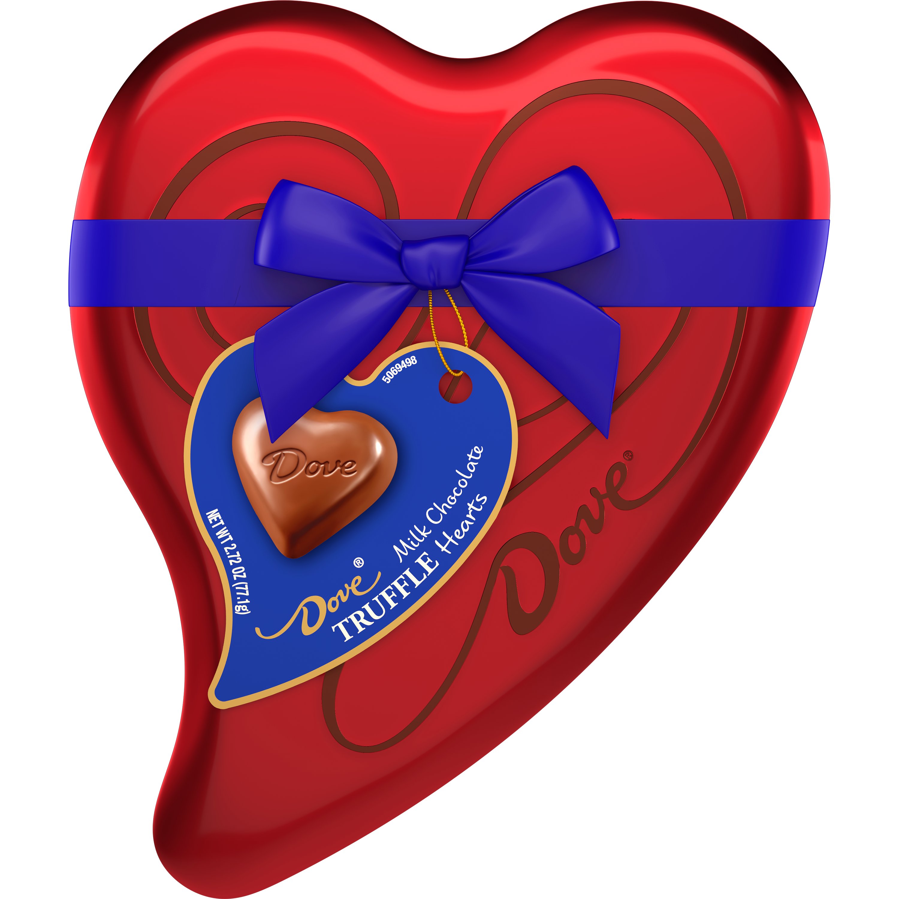 Valentines Candy Dove Assorted Chocolates Heart Tin 9.82oz