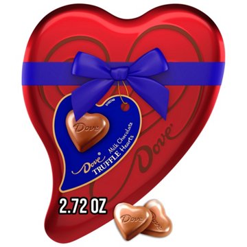 Dove Milk Chocolate Truffle Hearts Valentine's Gift Tin