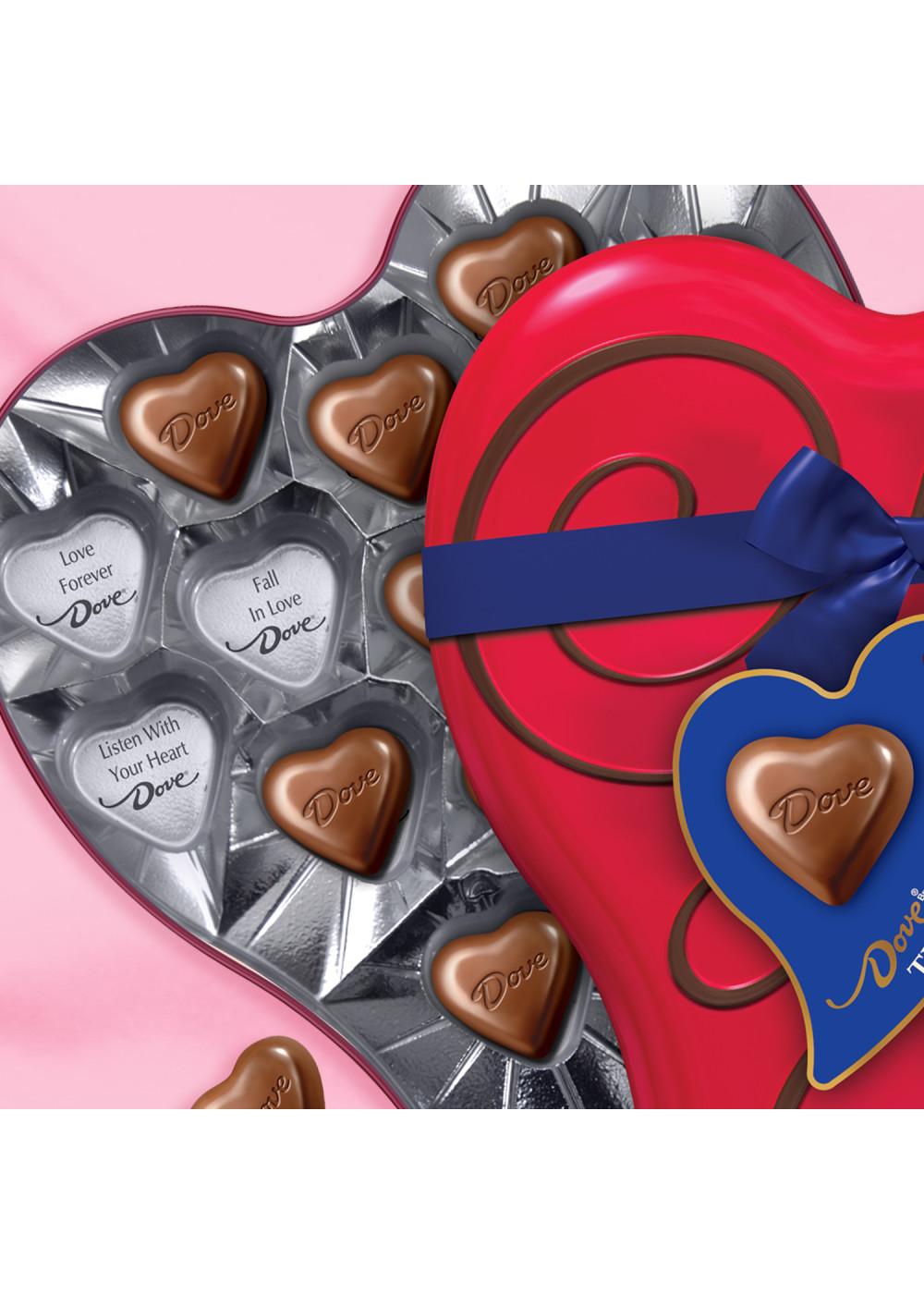 Dove Milk Chocolate Truffle Hearts Valentine's Gift Tin; image 2 of 7