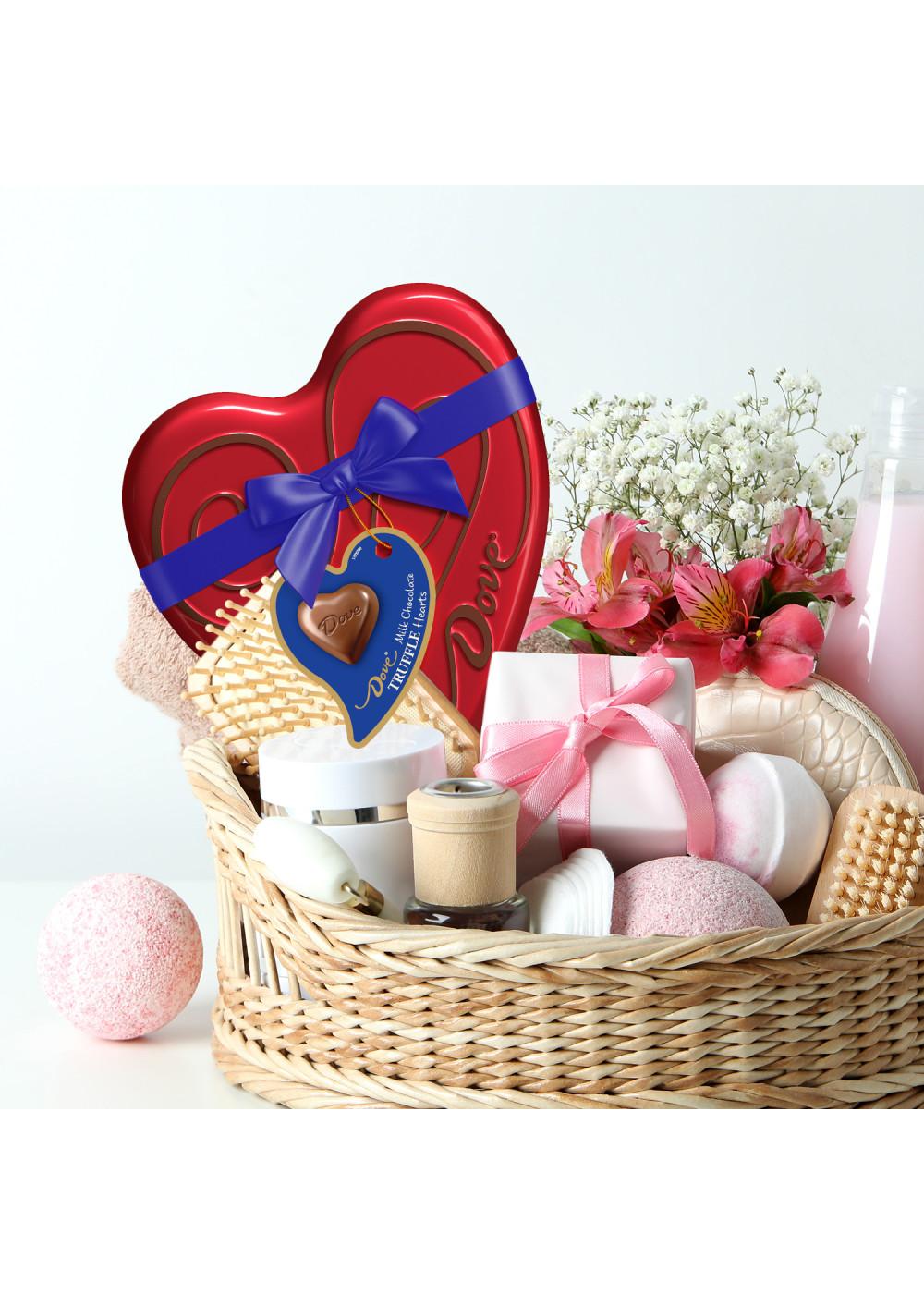 Dove Milk Chocolate Truffle Hearts Valentine's Gift Tin Shop Candy at