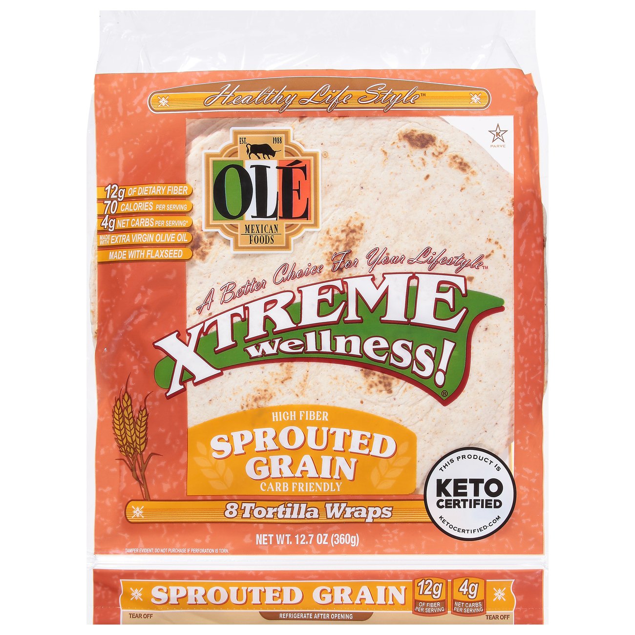 Ole Xtreme Wellness! Sprouted Grain Tortilla Wraps Shop Tortillas at