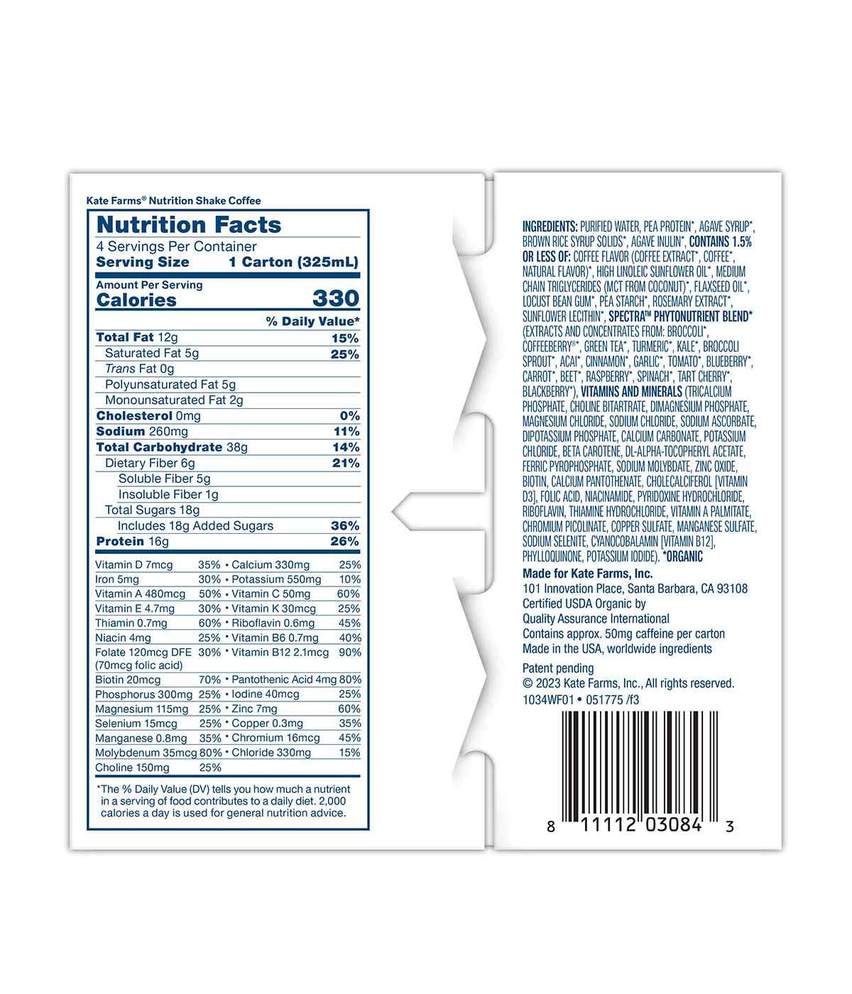 Kate Farms Nutrition Shakes 4 pk - Coffee ; image 5 of 7