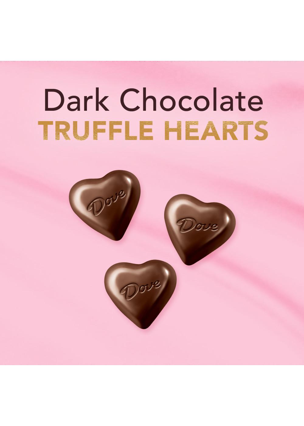 Dove Dark Chocolate Truffle Hearts Valentine's Gift Tin; image 2 of 7