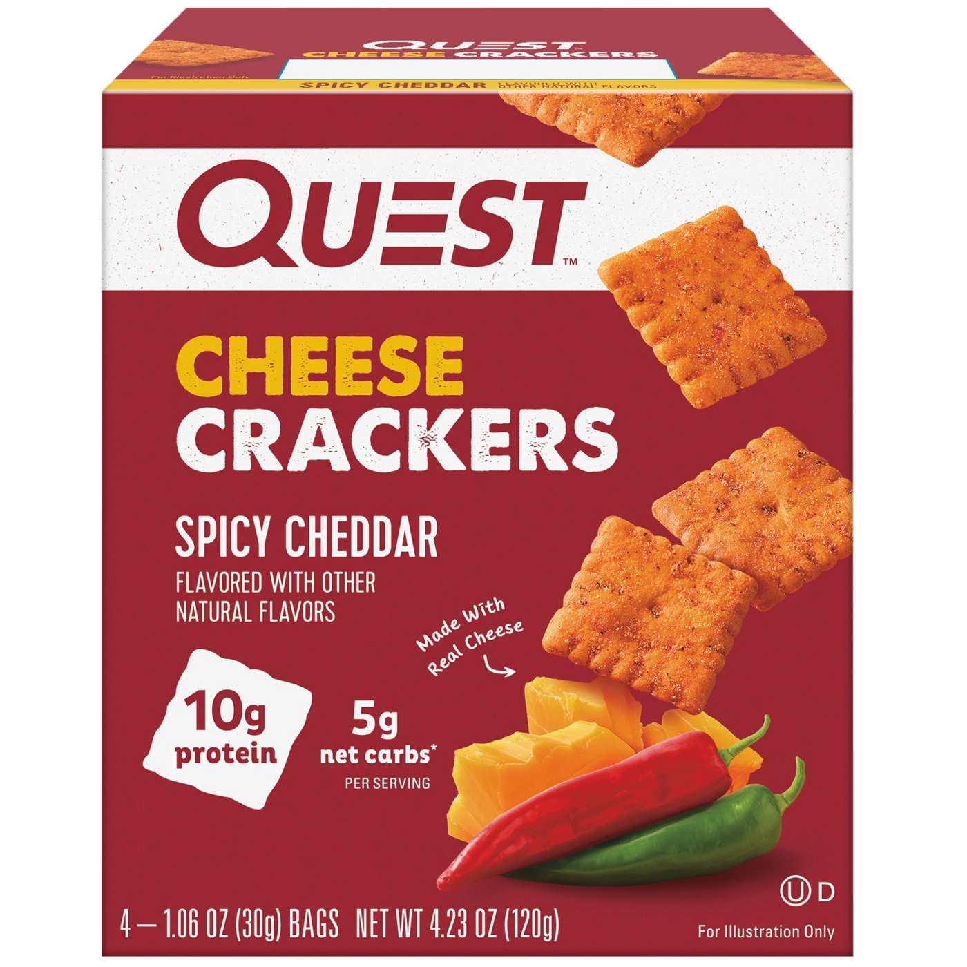 Quest Cheese Crackers - Spicy Cheddar; image 1 of 3