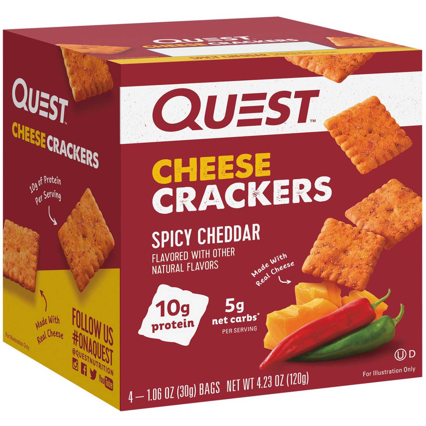 Quest Cheese Crackers - Spicy Cheddar; image 2 of 3